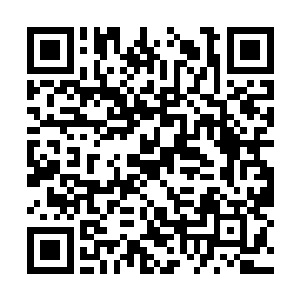 将手中的两个白馒头递给躺在破旧木板床上的老头二维码生成